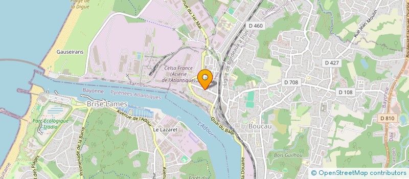 localisation de l'entreprise MONSIEUR BERNARD DOMINGO  BOUCAU