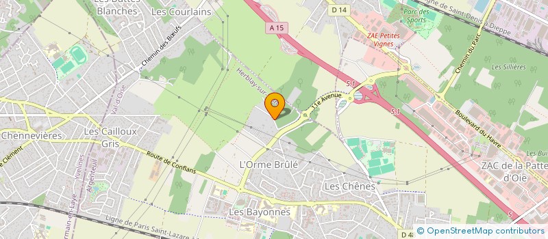 localisation de l'entreprise MONSIEUR BERNARD DORKEL  HERBLAY-SUR-SEINE