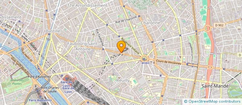 localisation de l'entreprise MONSIEUR BERNARD DOUTAVES  PARIS 11