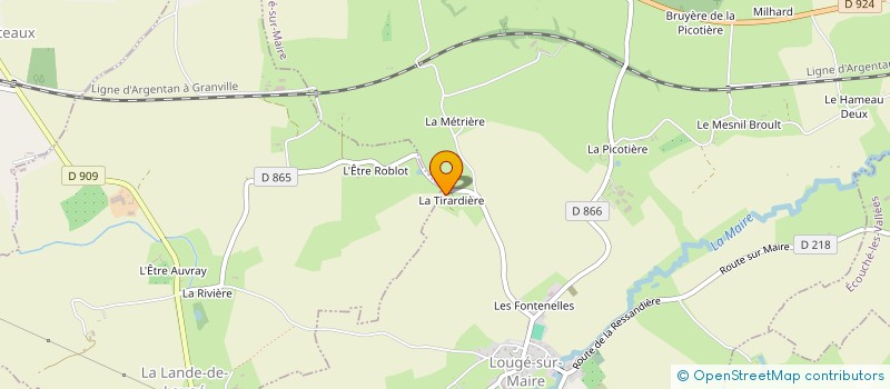 localisation de l'entreprise MONSIEUR BERNARD DOUVILLE à LOUGE SUR MAIRE