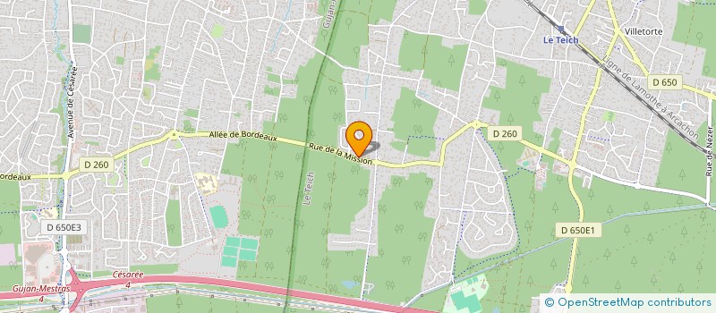 localisation de l'entreprise MONSIEUR BERNARD DOUX  LE TEICH