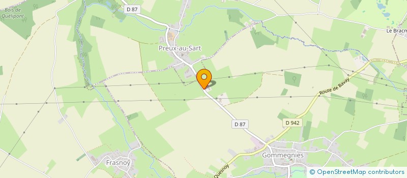 localisation de l'entreprise MONSIEUR BERNARD DREMAUX  GOMMEGNIES