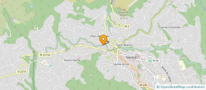 localisation de l'entreprise MONSIEUR BERNARD DREVET à VENCE