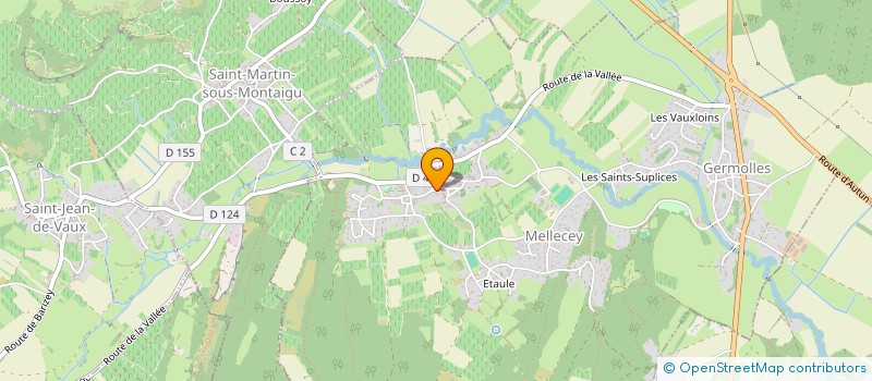 localisation de l'entreprise MONSIEUR BERNARD DRILLIEN  MELLECEY