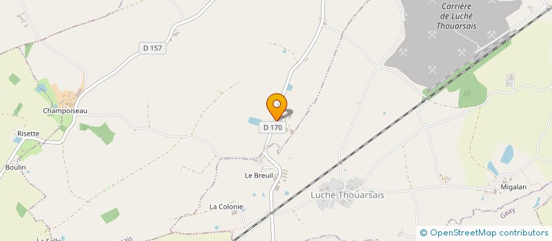 localisation de l'entreprise MONSIEUR BERNARD DROUSSE  COULONGES-THOUARSAIS
