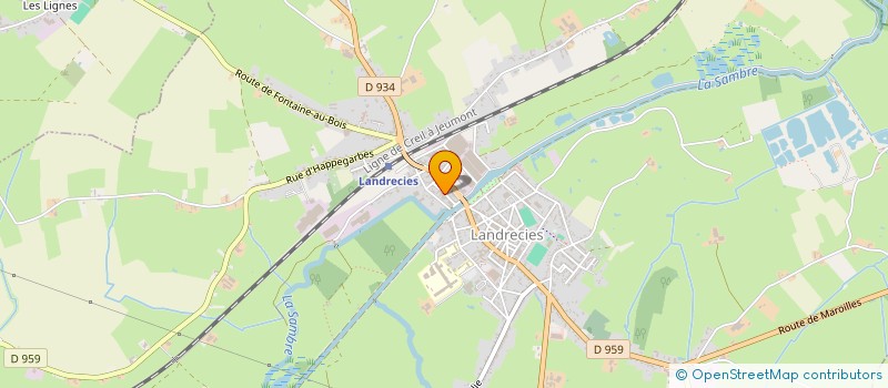 localisation de l'entreprise MONSIEUR BERNARD DRUESNES à LANDRECIES