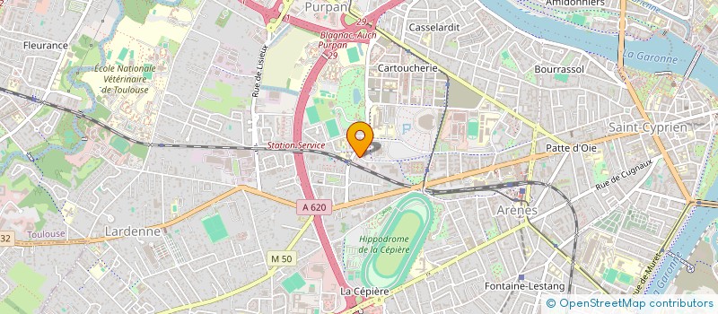 localisation de l'entreprise MONSIEUR BERNARD DRUGEON  TOULOUSE