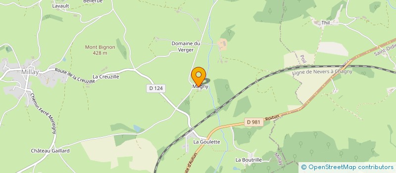 localisation de l'entreprise MONSIEUR BERNARD DU PRE DE ST MAUR  MILLAY