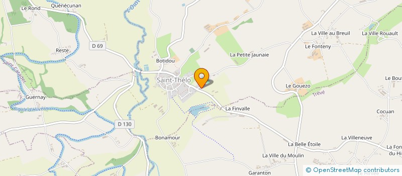 localisation de l'entreprise MONSIEUR BERNARD DUAULT  SAINT-THELO