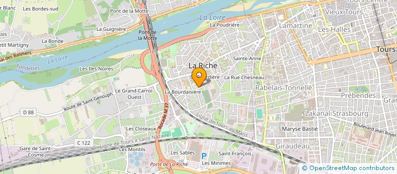 localisation de l'entreprise MONSIEUR BERNARD DUBLED à LA RICHE
