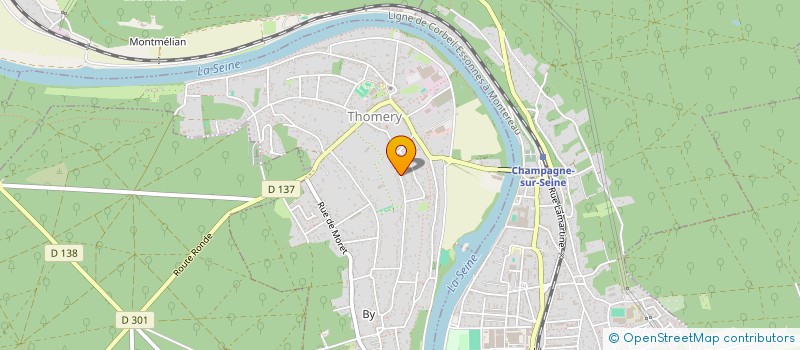 localisation de l'entreprise MONSIEUR BERNARD DUBOIS  THOMERY