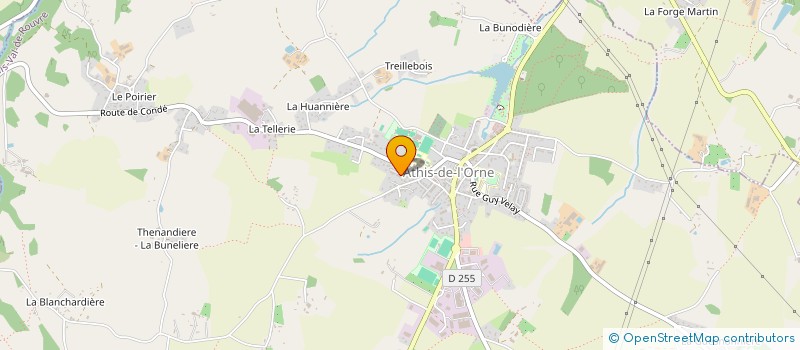 localisation de l'entreprise MONSIEUR BERNARD DUCREUX à ATHIS-VAL DE ROUVRE