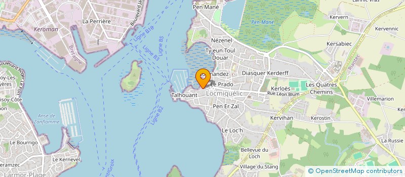 localisation de l'entreprise MONSIEUR BERNARD DUCROCQ  LOCMIQUELIC