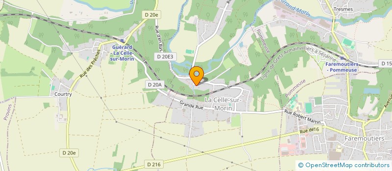 localisation de l'entreprise MONSIEUR BERNARD DUDICOURT  LA CELLE-SUR-MORIN