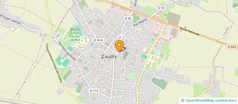 localisation de l'entreprise MONSIEUR BERNARD DUEZ à CAUDRY
