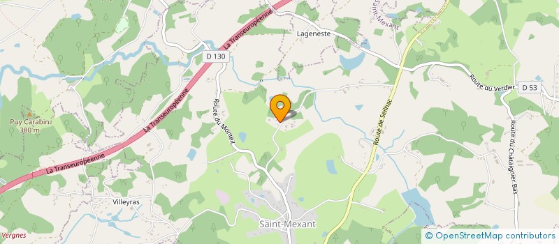 localisation de l'entreprise MONSIEUR BERNARD DUFOUR  SAINT-MEXANT