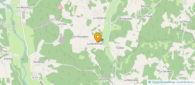 localisation de l'entreprise MONSIEUR BERNARD DUFRAISSE  SAINT JORY LASBLOUX