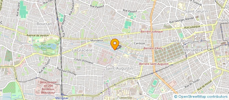 localisation de l'entreprise MONSIEUR BERNARD DUGUET  MERIGNAC