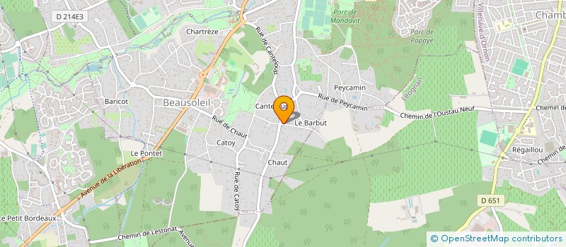 localisation de l'entreprise MONSIEUR BERNARD DULOU à GRADIGNAN