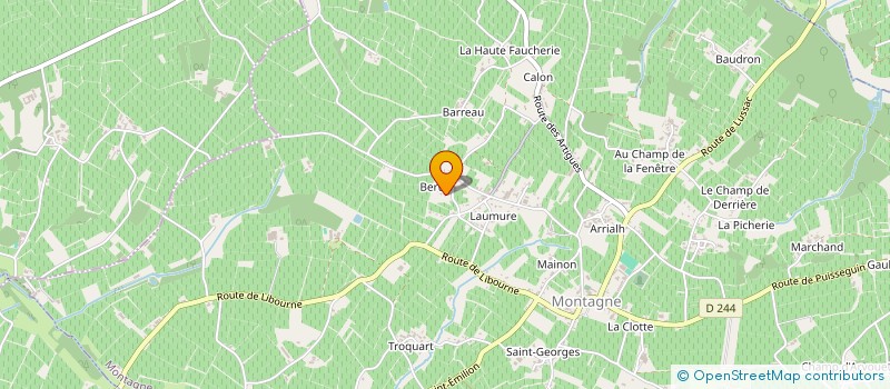 localisation de l'entreprise MONSIEUR BERNARD DUMAIN à MONTAGNE