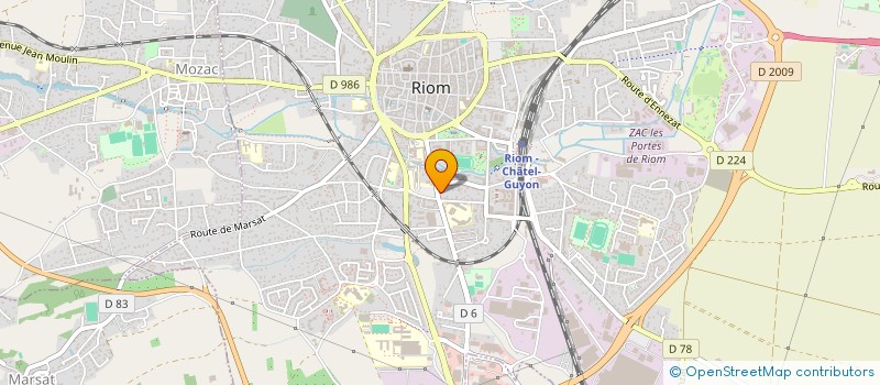 localisation de l'entreprise MONSIEUR BERNARD DUMAS  RIOM