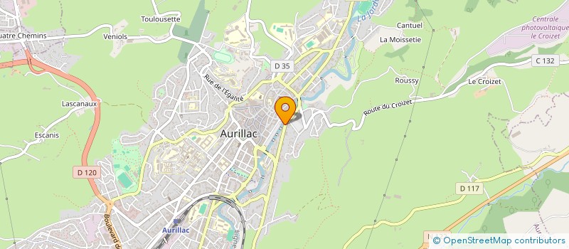 localisation de l'entreprise MONSIEUR BERNARD DUMAS à AURILLAC