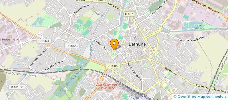 localisation de l'entreprise MONSIEUR BERNARD DUMONT à BETHUNE