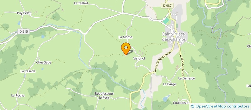 localisation de l'entreprise MONSIEUR BERNARD DUMONT  SAINT-PRIEST-DES-CHAMPS