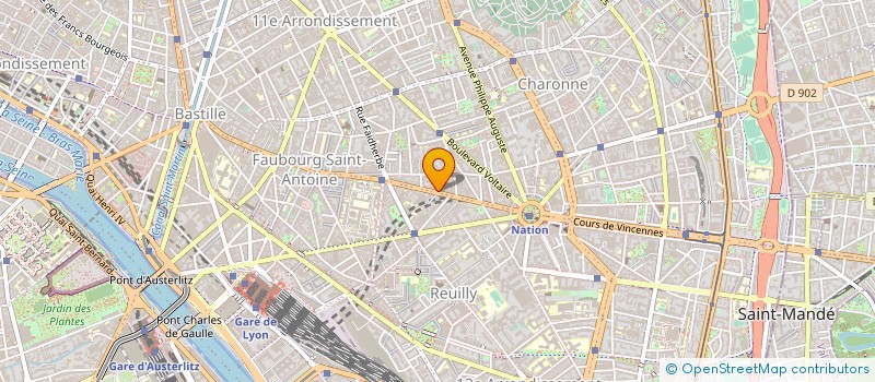 localisation de l'entreprise MONSIEUR BERNARD DUPONT  PARIS 11