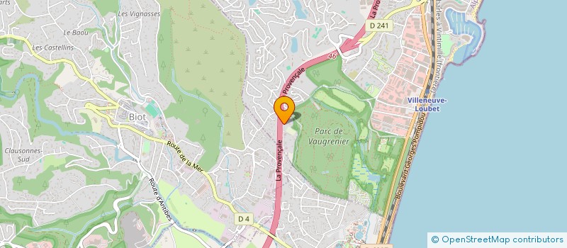 localisation de l'entreprise MONSIEUR BERNARD DUPONT  VILLENEUVE-LOUBET