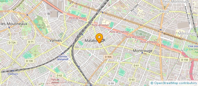 localisation de l'entreprise MONSIEUR BERNARD DUPRE à MALAKOFF