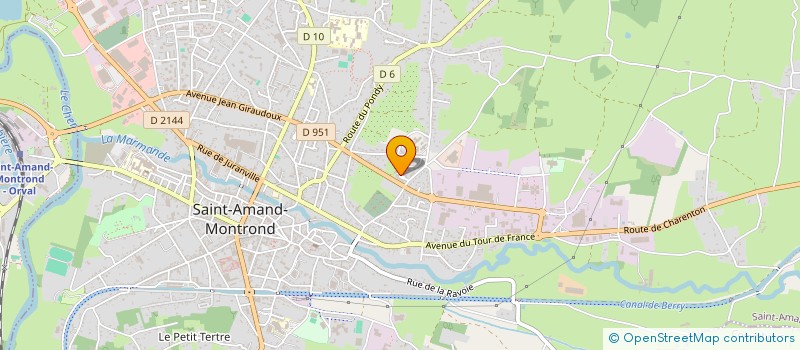 localisation de l'entreprise MONSIEUR BERNARD DURAND à SAINT-AMAND-MONTROND