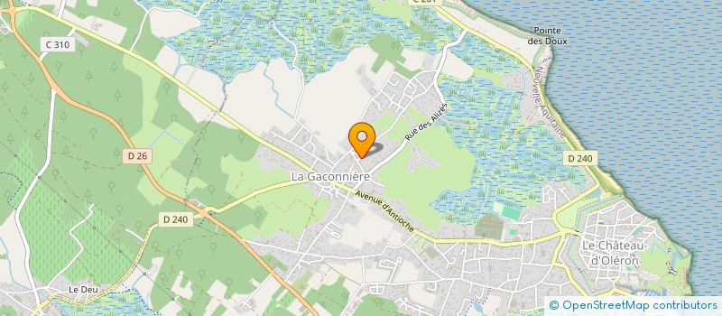 localisation de l'entreprise MONSIEUR BERNARD DURAND  LE CHATEAU-D'OLERON