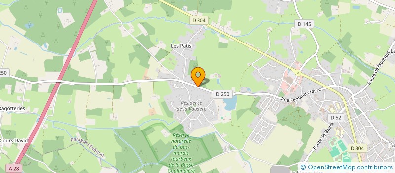 localisation de l'entreprise MONSIEUR BERNARD DURAND  PARIGNE L'EVEQUE