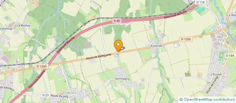 localisation de l'entreprise MONSIEUR BERNARD DURET  VIRY