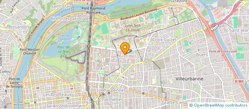 localisation de l'entreprise MONSIEUR BERNARD DURIEU  VILLEURBANNE