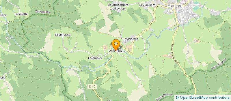 localisation de l'entreprise MONSIEUR BERNARD DURIEU  MARLHES