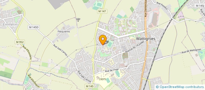 localisation de l'entreprise MONSIEUR BERNARD DURIEZ à WATTIGNIES