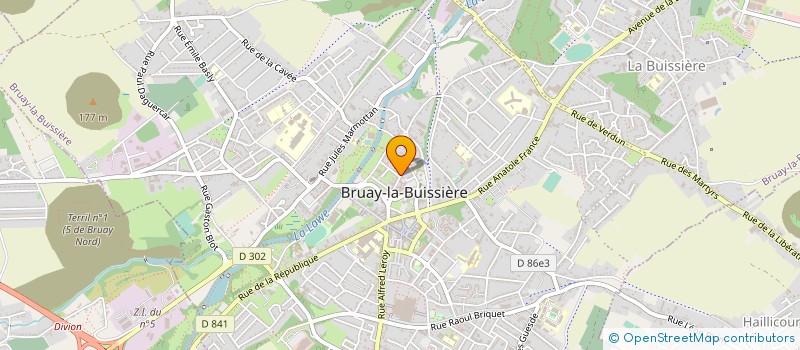 localisation de l'entreprise MONSIEUR BERNARD DUTHERAGE à BRUAY-LA-BUISSIERE