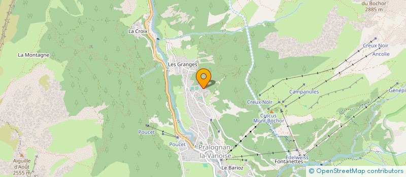 localisation de l'entreprise MONSIEUR BERNARD DUTHOIT  PRALOGNAN-LA-VANOISE