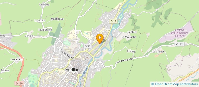 localisation de l'entreprise MONSIEUR BERNARD DUVAL à AURILLAC