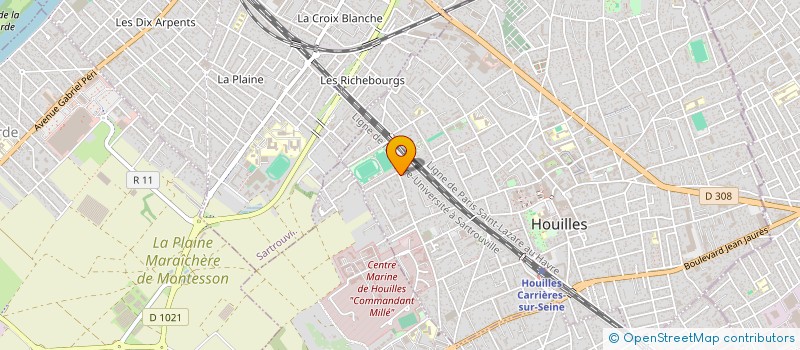 localisation de l'entreprise MONSIEUR BERNARD DUVOUX à HOUILLES