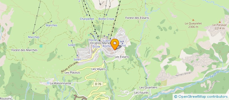 localisation de l'entreprise MONSIEUR BERNARD DYE PELLISSON  ORCIERES