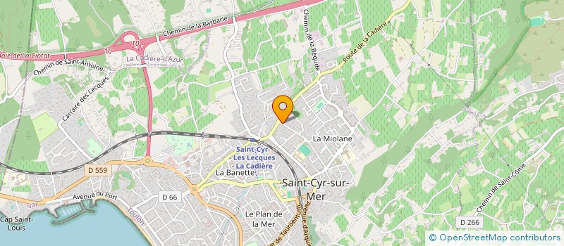 localisation de l'entreprise MONSIEUR BERNARD EISENLOHR à SAINT-CYR-SUR-MER