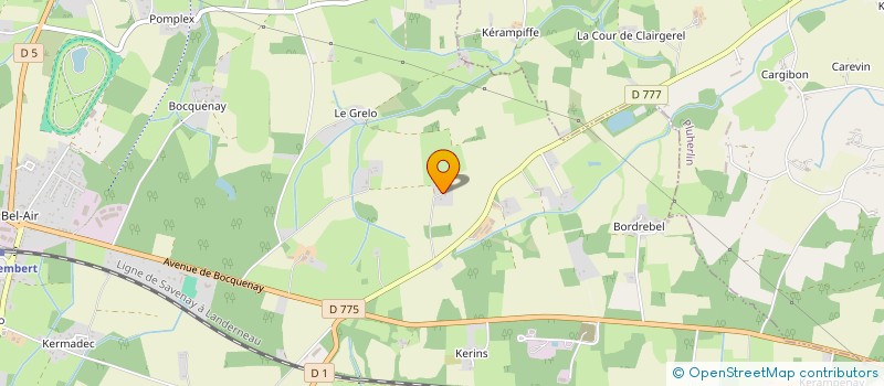 localisation de l'entreprise MONSIEUR BERNARD ELAIN  QUESTEMBERT