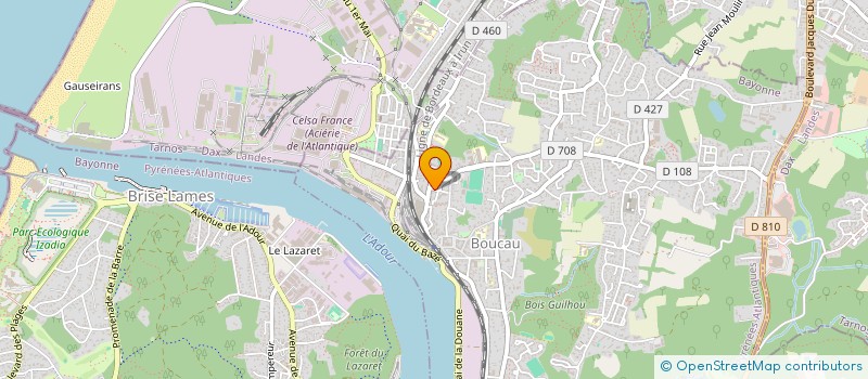 localisation de l'entreprise MONSIEUR BERNARD ELOY  BOUCAU