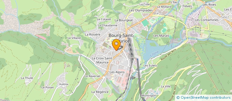 localisation de l'entreprise MONSIEUR BERNARD EMPRIN  BOURG-SAINT-MAURICE