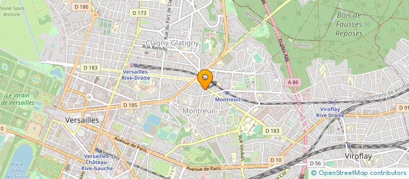 localisation de l'entreprise MONSIEUR BERNARD EMPTOZ à VERSAILLES
