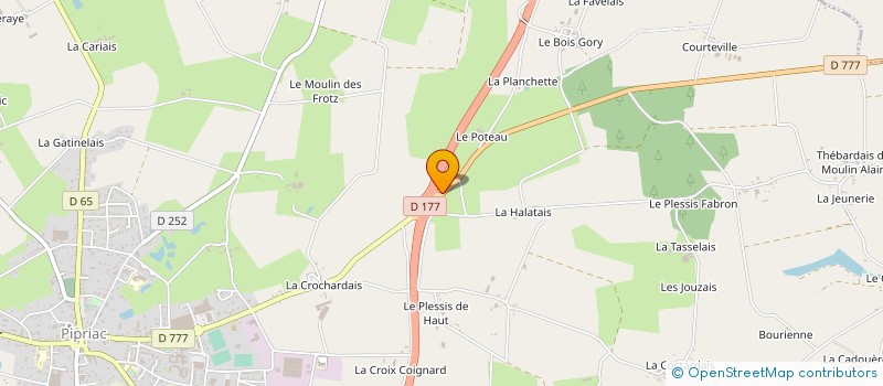 localisation de l'entreprise MONSIEUR BERNARD EON  PIPRIAC