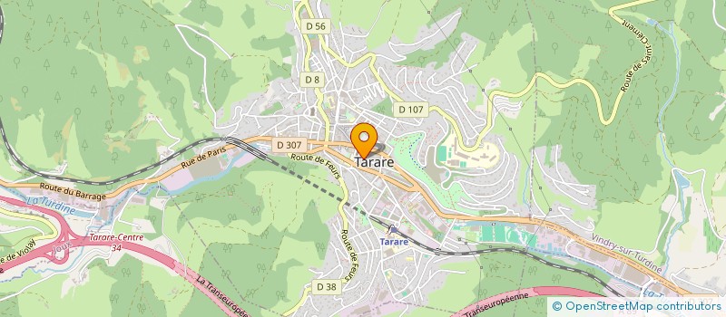 localisation de l'entreprise MONSIEUR BERNARD EPARVIER  TARARE